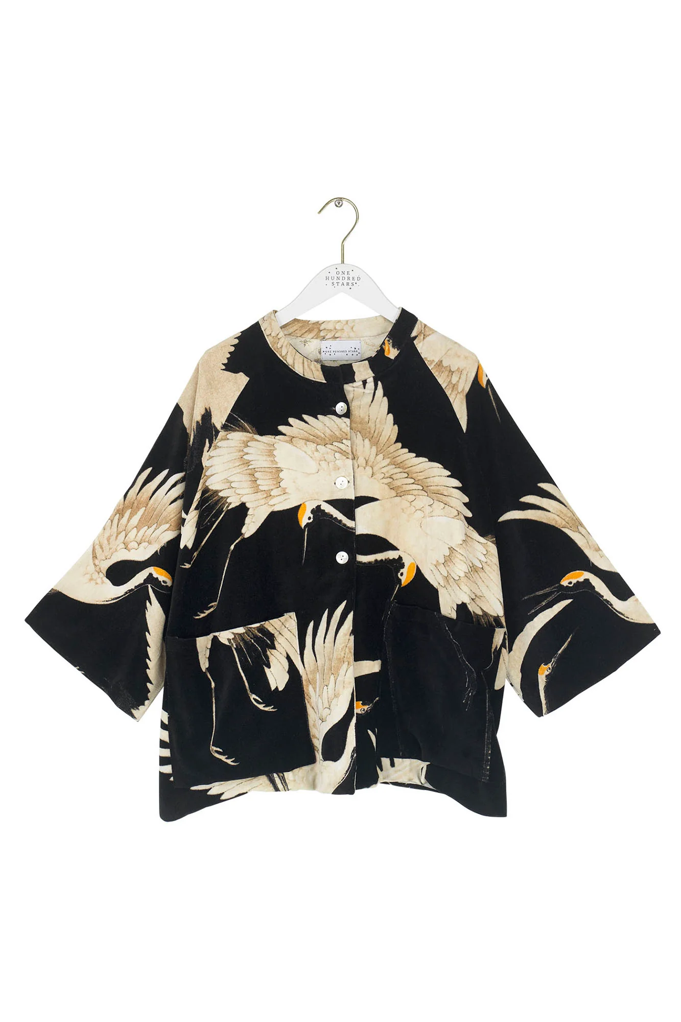 Stork Black Velvet Jacket - Image 4